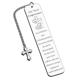 Confirmation Gifts for Teen Girls Boys 2025 Easter Basket Stuffers Catholic Bookmarks Confirmation Sponsor Gifts for Women Men Baptism Gifts for Girl Teenage Boys 1st Communion Religious Bible Verse
