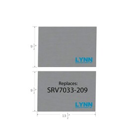 Replacement Quadrafire and Heatilator Baffle Board, 3100 Acc Step Top, WS18, Set of 2, SRV7033-209, 2359A