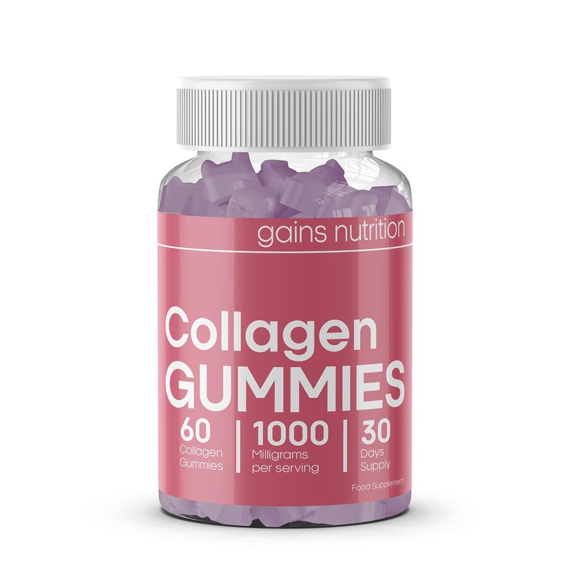 Marine Collagen Gummies High Strength with Biotin & Zinc, Type