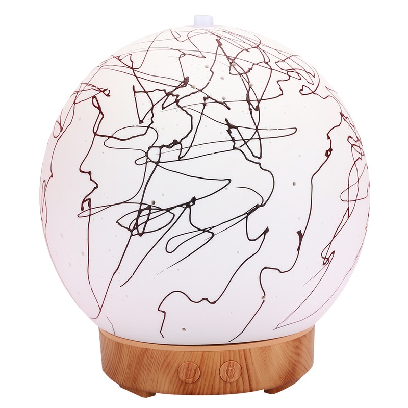 Round Ball Shape Humidifier Aromatherapy Diffuser 7 Colors LED Night