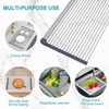 BBXTYLY Extra Large Expandable Roll Up Dish Drying Rack,Over The