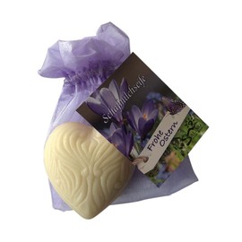 Saling Sheep's Milk Soap, Frohe Ostern Heart, Natural, 65 g (1)