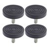 Set of 4 Furniture Leveling Feet, 58 mm Rubber Feet