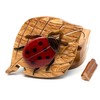 Lady Bug - Secret Wooden Intarsia Puzzle Box - Handcrafted