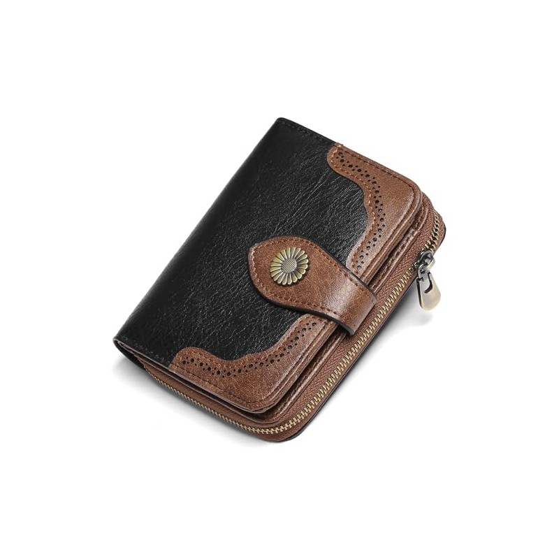 SENDEFN Women's Small RFID Blocking Small Leather Purse with 12
