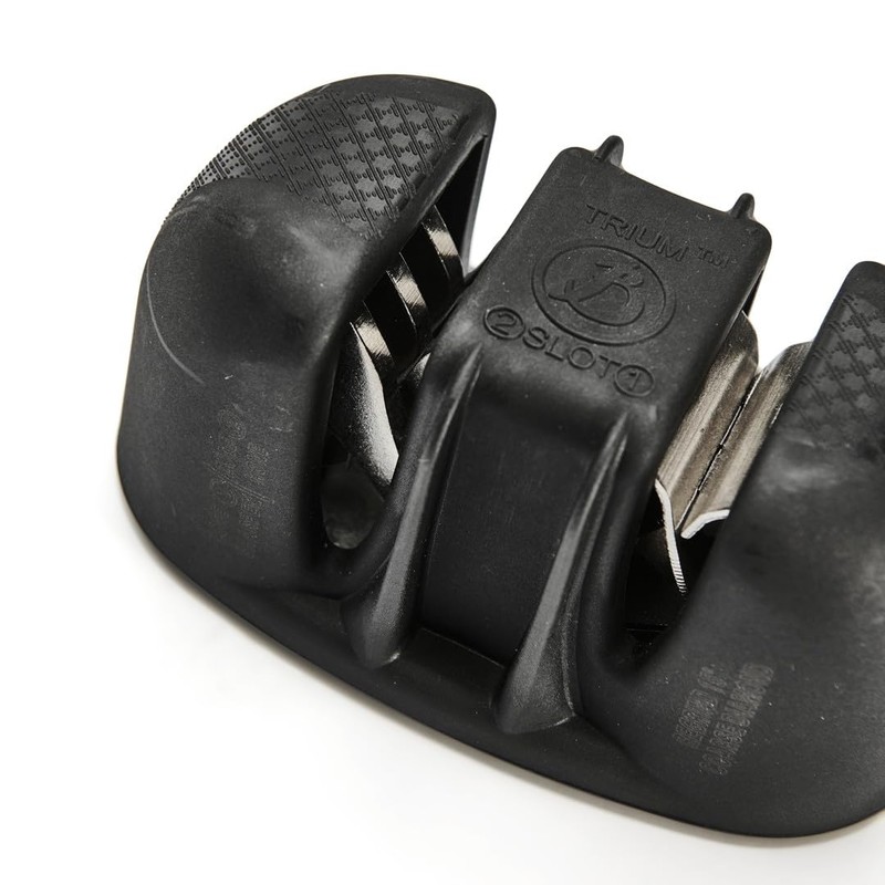 De Buyer Trium 3-Stage Manual Sharpener, Steel Black, 15.6 x