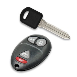 Keyless2Go Replacement for Keyless Entry Car Key Fob Vehicles That Use 4 Button L2C0007T 10335582-88 Remote, Self-Programming with New Uncut PK3 Transponder Ignition Car Key B97 (2 Pack)