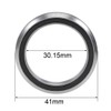 sourcing map MH-P03 Bearing 30.15x41x6.5mm Sealed Chrome Steel Bearings