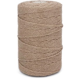 Twine String,500 Feet Cotton Butchers Twine String Cooking Kitchen Twine for Crafts Roasting Gift Wrapping DIY Decoration Gardening Packing Materials,Light Brown