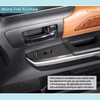 Car Door Window Glass Lift Button Panel Trim Cover Compatible