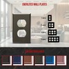 ENERLITES Duplex Receptacle Metal Wall Plate, Stainless Steel Outlet Cover,