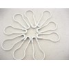 30pcs of Quality White 20mm Calabash Shape Safety Pin Pear