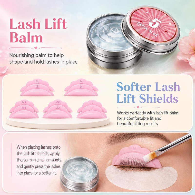 Lash Lift Kit,Lash Perm with Complete Tools,Eyelash Lift Long-lasting Effect,Quick
