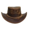 LuxHide Cowboy Western Cow Hide Genuine Leather Handcrafted Top Hat