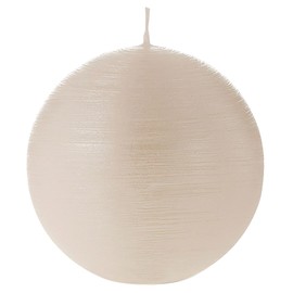 Bougies La Francaise - Ball Candle - Made in Europe, Pearly White Color, 200g, +/- 15-Hour Burn Time - Diameter 3.15 inches