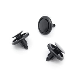 VVO Fasteners- Black Plastic Underbody Shields & Insulation Panel Fastener Clips for Peugeot 107, 108, (Pack of 10)