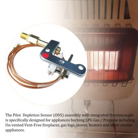 70366 Pilot ODS Assembly for Unvented LP Gas Wall Heaters, for Mr Heater and Heatstar by BLUE ELF
