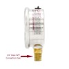 PIC Gauges PRO-201L-254J 0-500 PSI Pressure Gauge, 2 1/2" Dial,