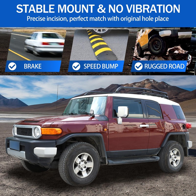 Car Hood Light Mount Bracket Compatible with Toyota FJ Cruiser