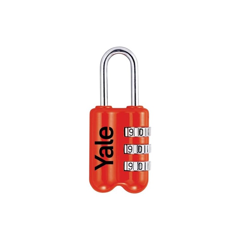 Yale YP2/23/128/1R Combination Swing Lock, Red, 23 mm