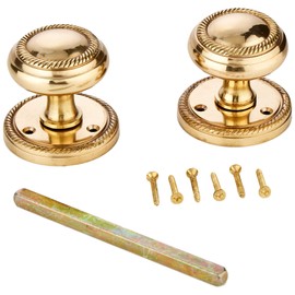 SEC GEO MORTICE KNOB BRS S2118