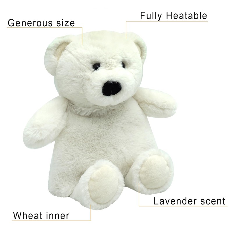 Daniel James Warm Hugs Microwaveable Plush Polar Bear - Heatable