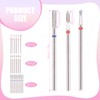 20 PCS Cuticle Bit for Nail Drill, 3/32''Nail Bits