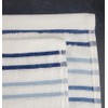 (Case of 12) Pacific Bay Pool Towel White w/Multi-Blue Pencil