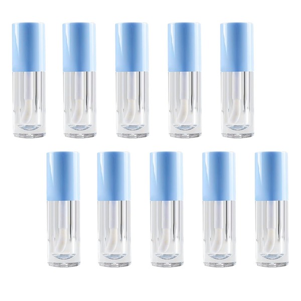 MOCIKE 10PCS Empty Lip Gloss Tubes,6ml Blue Lip Gloss Containers