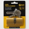 Euro Profile Cylinder 60 mm Solid Brass - Security Door