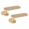 2Pcs Towel Hook Brass Clothes Coat Robe Hanger for Bathroom