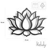 keluly Metallic Decoration Floating Wall Sculpture with Shadow Made of