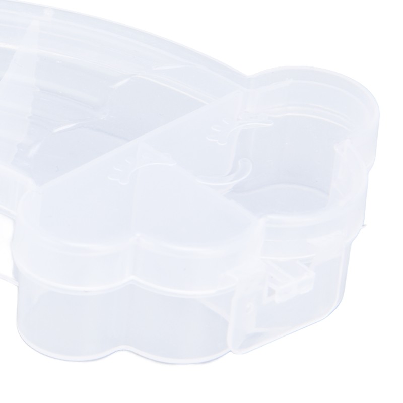 10Pcs Rainbow Shaped Transparent Storage Box Dust Proof Storage Box