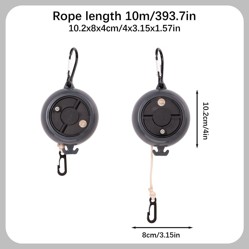 Retractable Bow Hoist, 32.8FT Tree Stand Bow and Gear Hoist