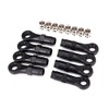 Traxxas 8149 Extended Rod Ends with Hollow Balls, Black