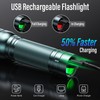 Rechargeable Flashlights High Lumens, G1000 Super Bright Flash Light Grey,