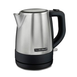 Hamilton Beach Commercial HKE110 Electric Kettle, 1 Liter Capacity, Cord-Free Serving, Water-Level Window, Auto Shutoff with Boil-Dry Protection, Hospitality Rated