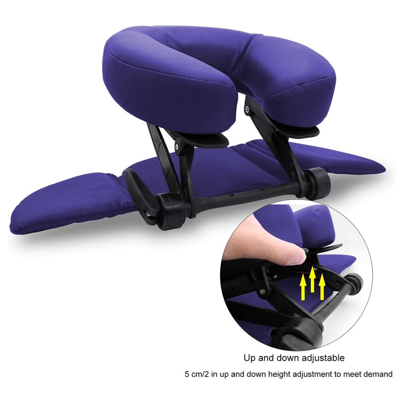 TRENDBOX Face Down Tabletop Massage Kit Adjustable Headrest Pillow -