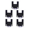 5Pcs Berm Photoelectric Sensor Speed Limit Switch Sensing U-Slot BEM