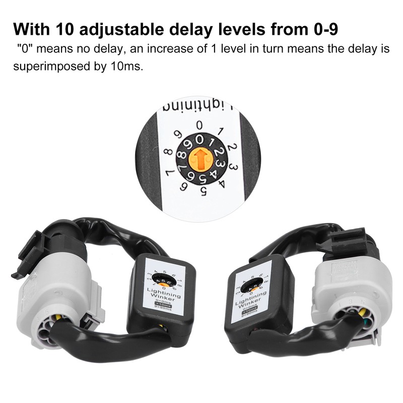 LED Tail Lights Dynamic Turn Signal Adapter Harness Blinker Module