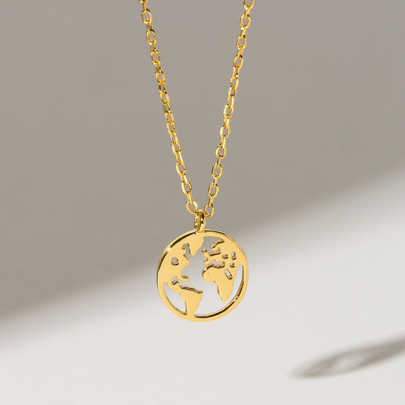 XENOX® World Globe Necklace – Women's Necklace Made of High-Quality