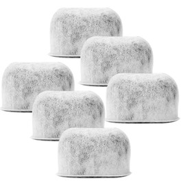 Pack of 6 Replacement Charcoal Water Filters for Keurig and Breville BWF100 Coffee Machines - Keurig 2.0 1.0 and Breville BWF100 Compatible Filters Fit Both Newer & Older Models Coffee Makers