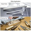sourcing map 2 x Round Bar Steel, 5 mm HSS