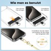 OLEPHY Crossbody Phone Lanyard Strap with 2 Pack Patchs, Adjustable