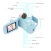 Kids Camera Cartoon Bear Blue Handheld DV 50 Million Dual