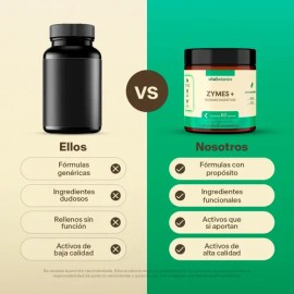 Enzimas Digestivas Con Papaya C/ 60 Caps | Vitalbotanics Sabor Sin sabor