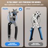 Diyife Pro Magnetic Belt Hole Puncher, [Upgraded] Effortless One-Squeeze Leather