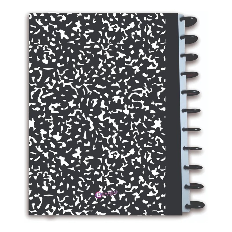 Cuaderno De Discos Profesional Compostic Negra 2 Separadores Composition Negra