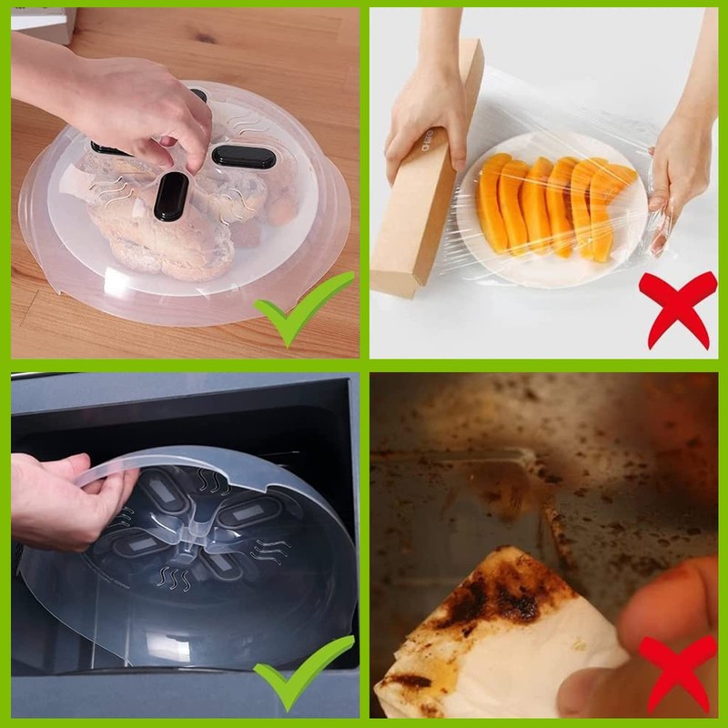 PEIONO Tapa para Microondas, Protector Magnético para Salpicaduras de Microondas
