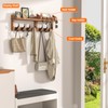 Evermagin 29" Coat Rack Wall Mount with Shelf, 4 in